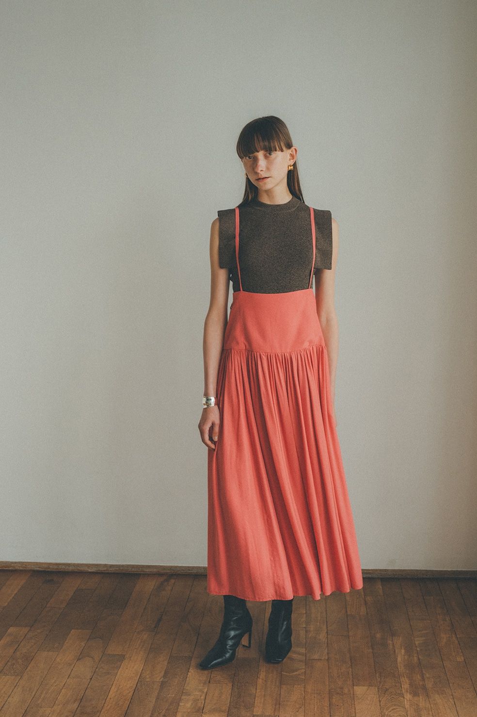 スクエアスリーブニットトップス -  SQUARE SLEEVE KNIT TOPS MIX
