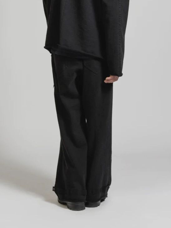 製品染め スウェットワイドパンツ - GARMENT DYE HEAVY JERSEY WIDE SWEAT PANTS