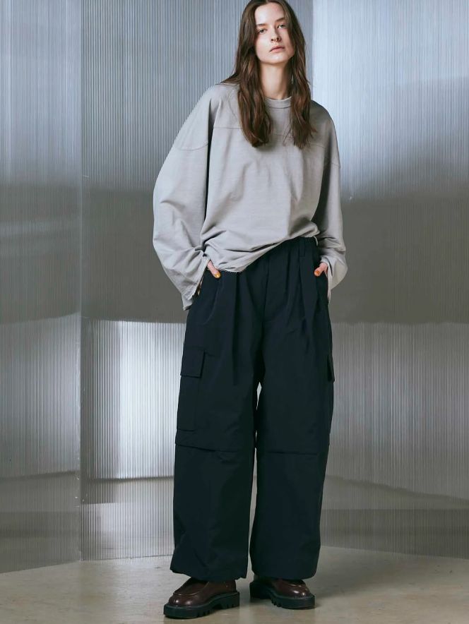 ロングスリーブ カットソー - CPigment-Dye Sweat Prime-Over Football Crew Neck Long-Sleeve T-Shirts IVORY