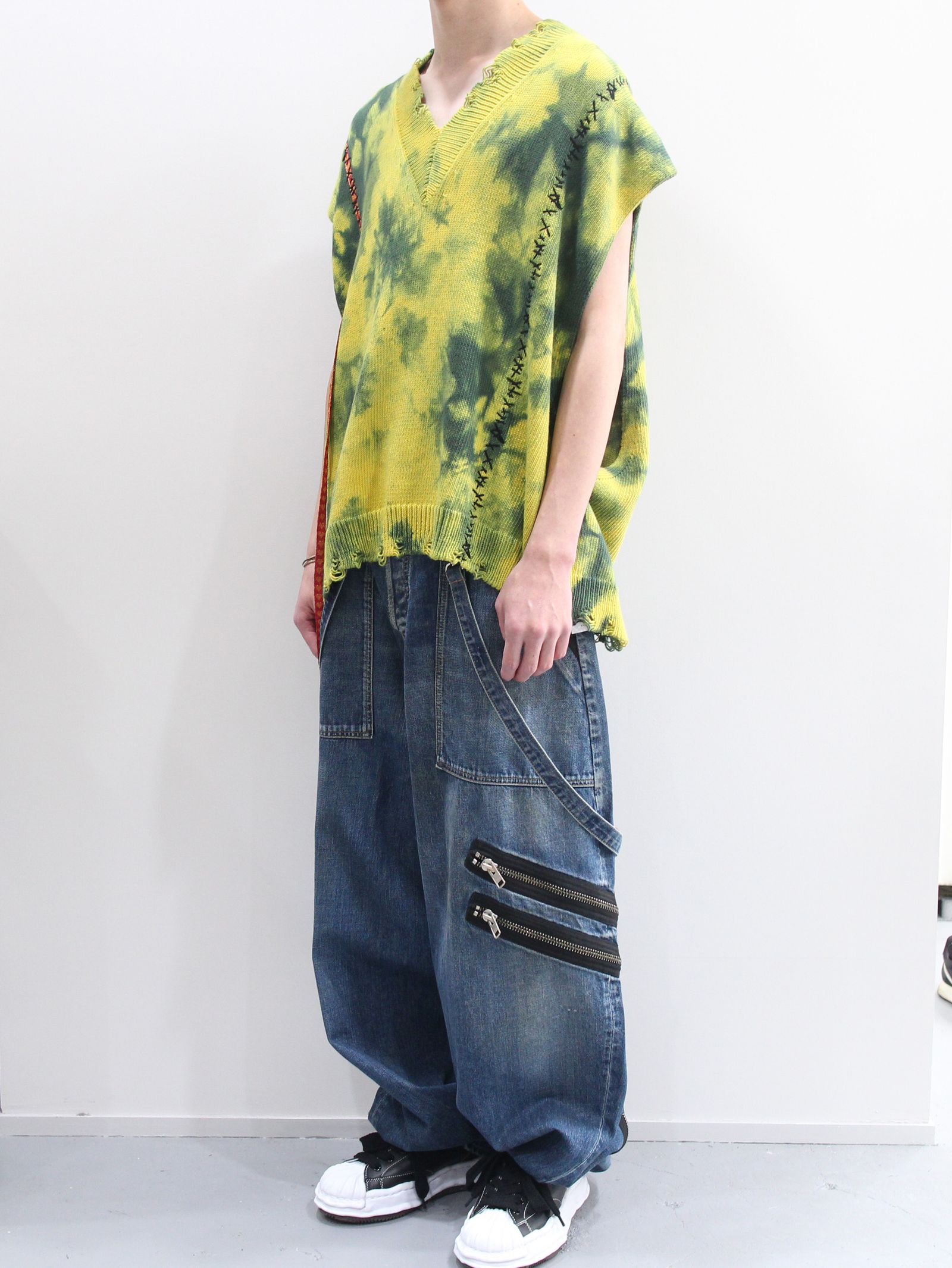 KIDILL - 【永瀬廉 着用】 ニットベスト - KNIT VEST - COLLABORATION WITH rurumu: YELLOW |  ADDICT WEB SHOP