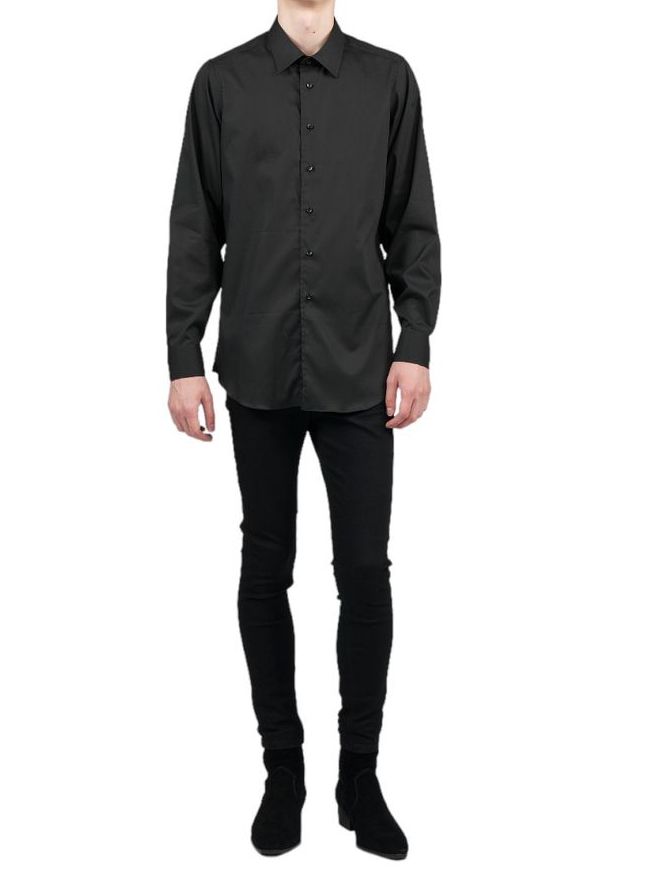 ブロードストレッチ レギュラーシャツ - ブラック - 50's Broad Stretch Regular SH