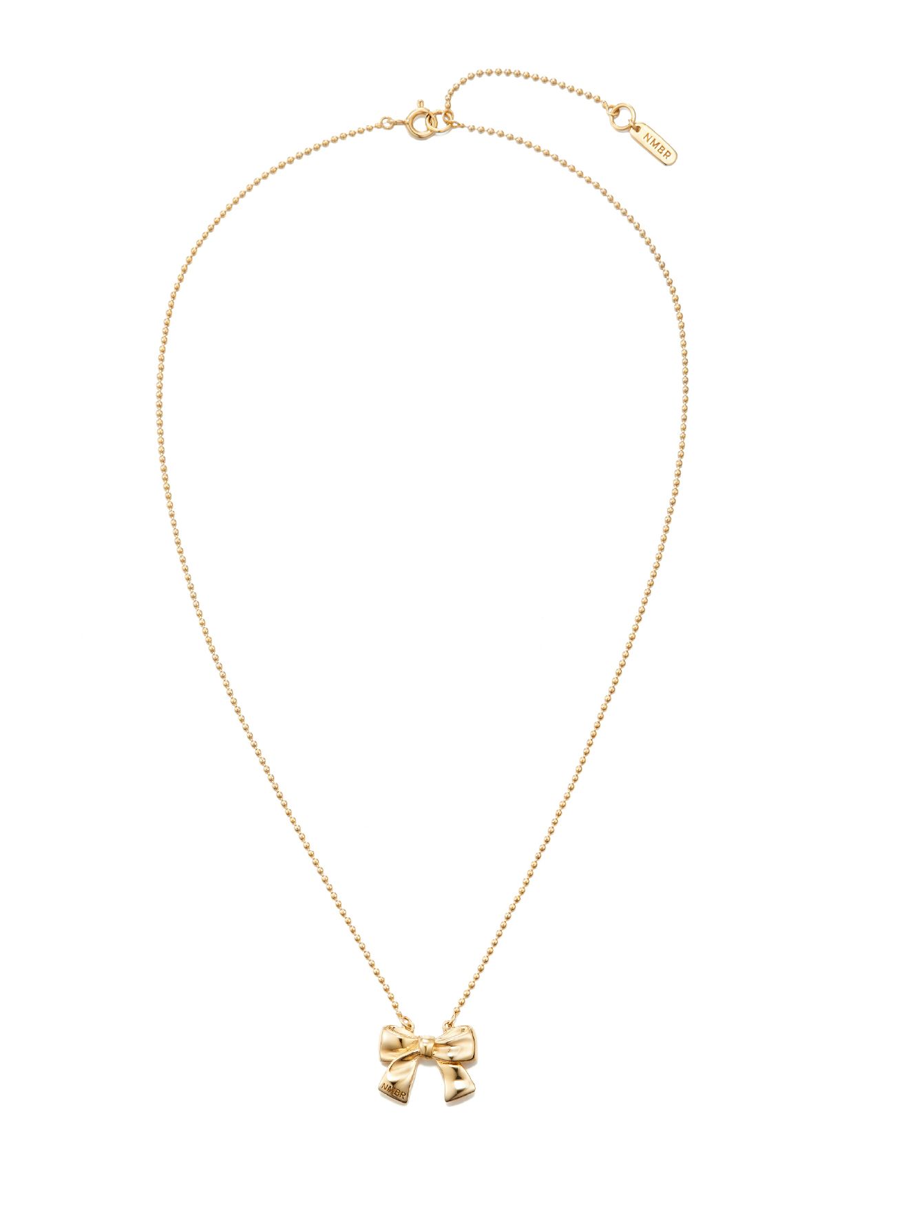 スモール リボン ネックレス - Small Ribbon Necklace GOLD