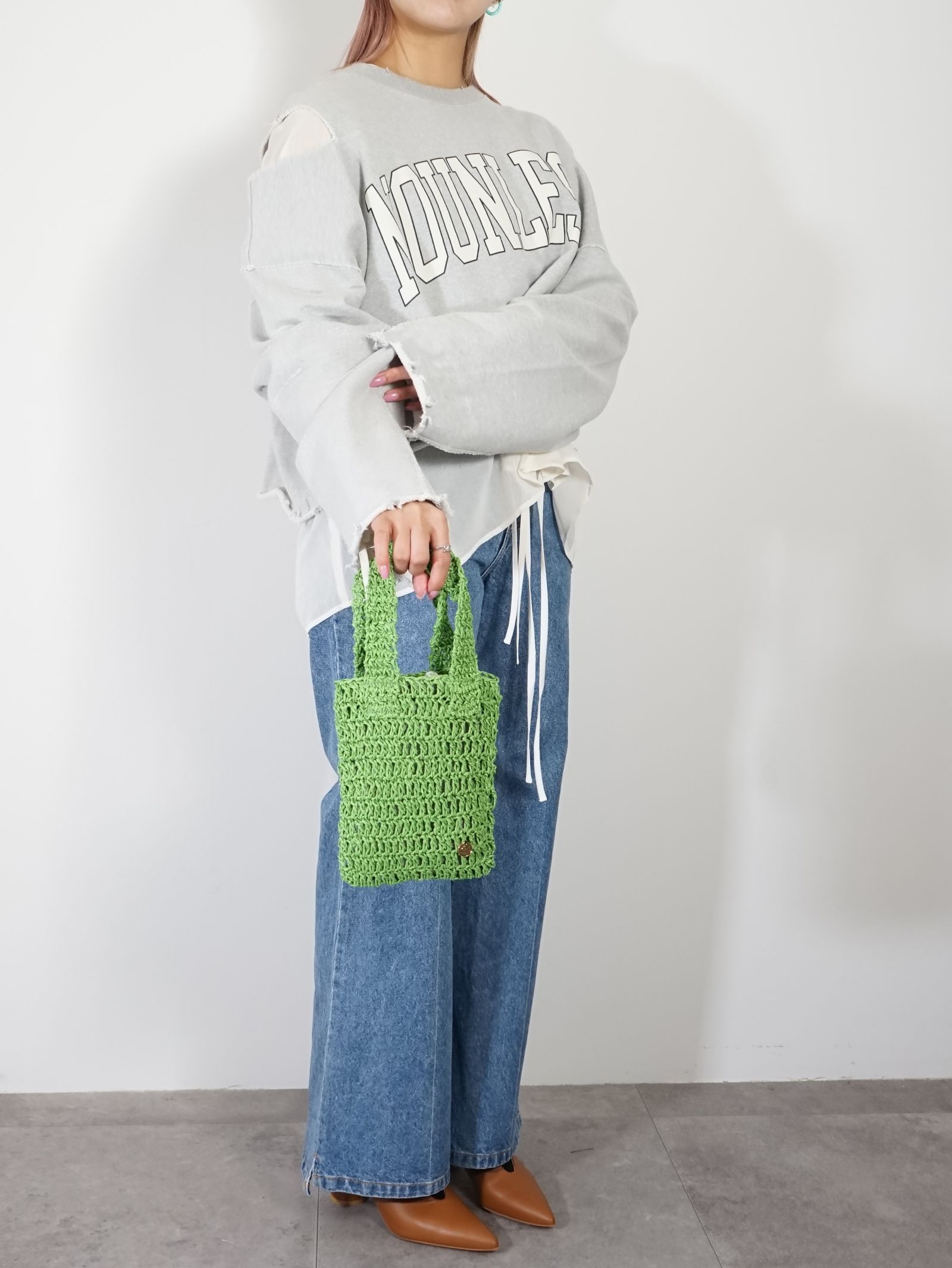 格子 バッグ スモール - 24SBG07 - GREEN