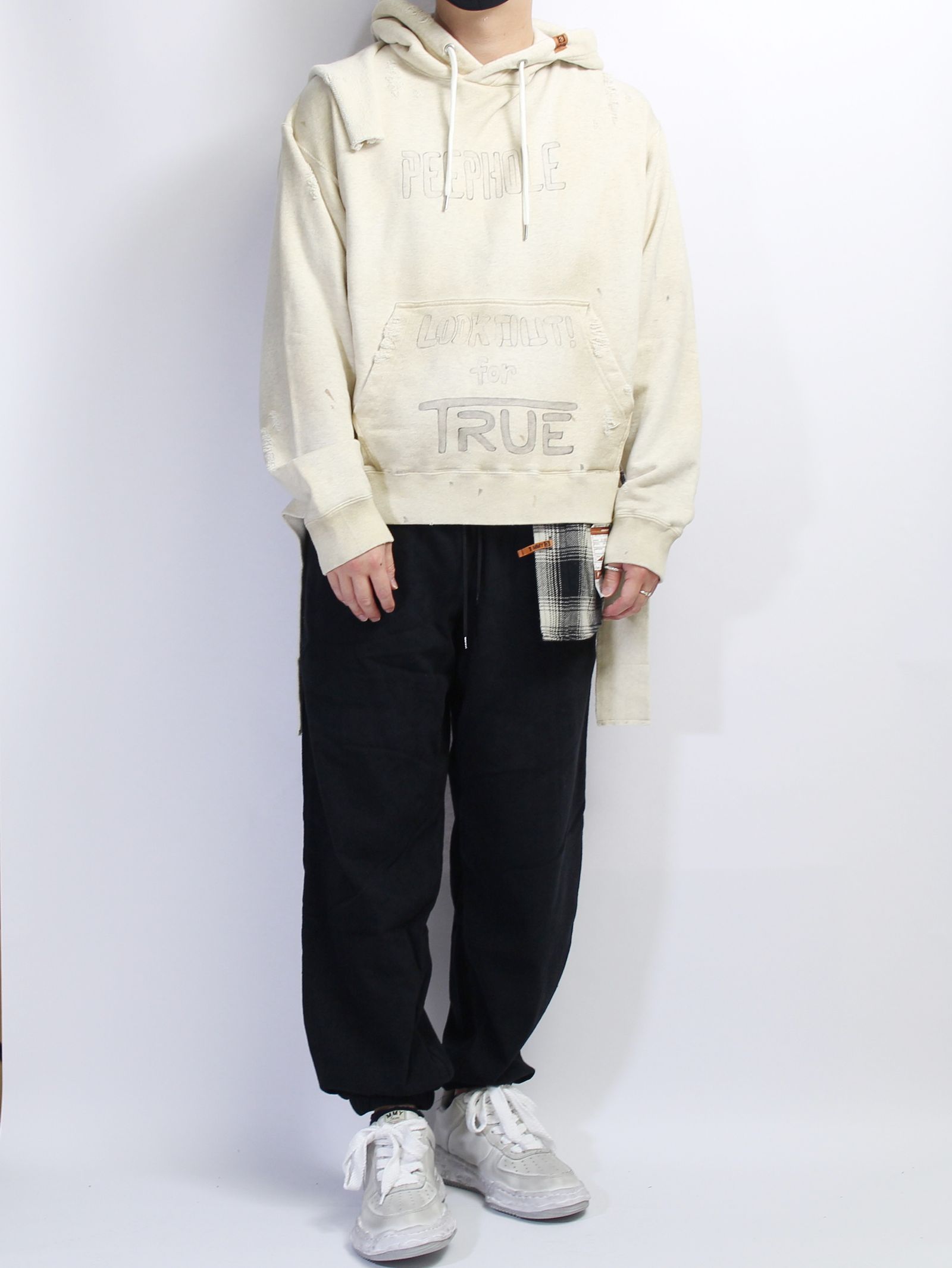 シャツコンバインド フーディー - Shirt Combined Hoodie WHITE