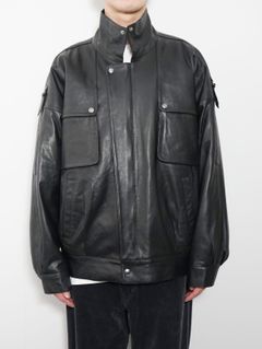 ストームフラップレザーブルゾン - STORM FLAP LEATHER BLOUSON ‐Sheep leather‐