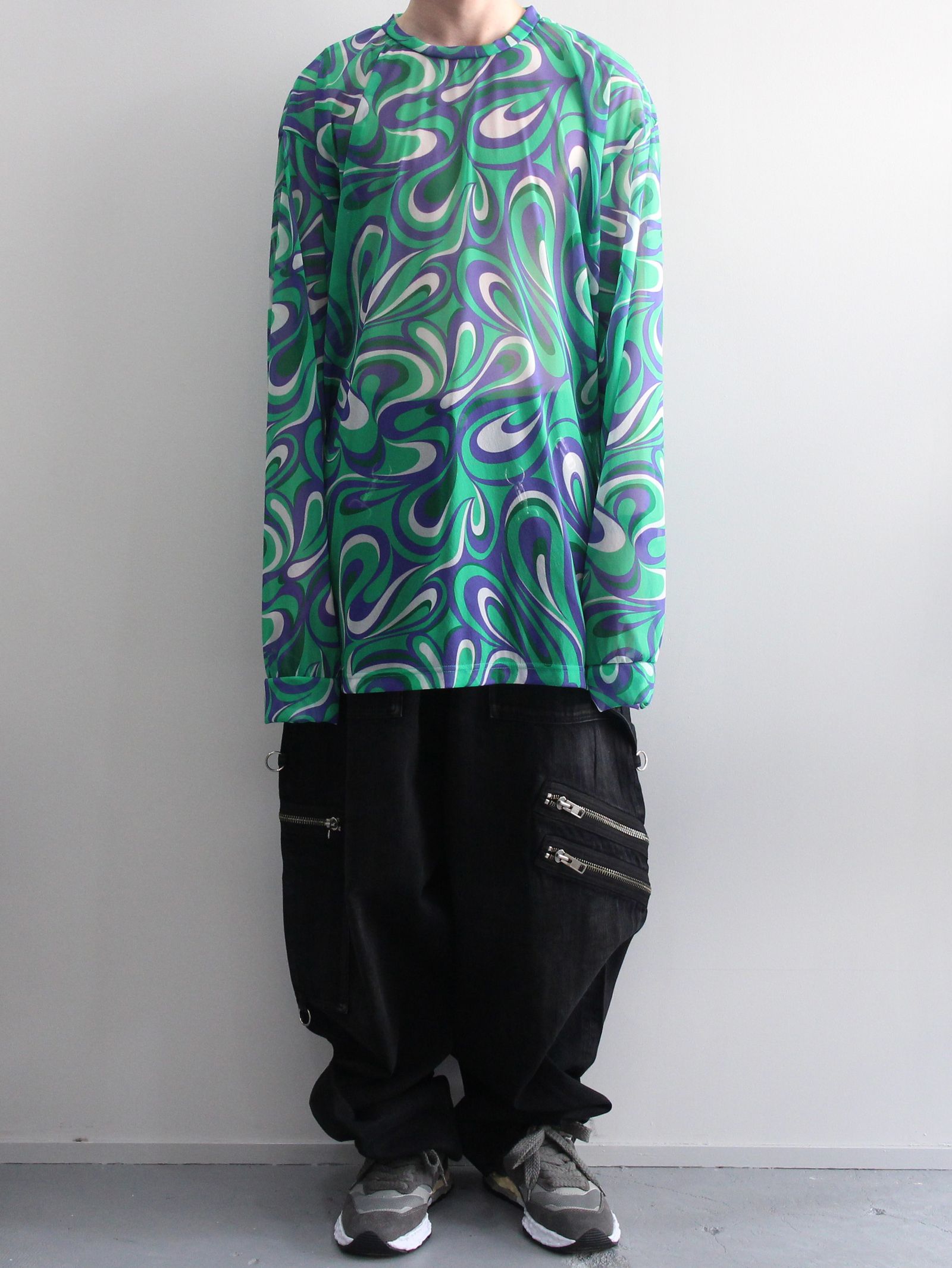 KIDILL - 総柄プリントカットソー - LONG SLEEVE POLY TEE - TEXTILE 