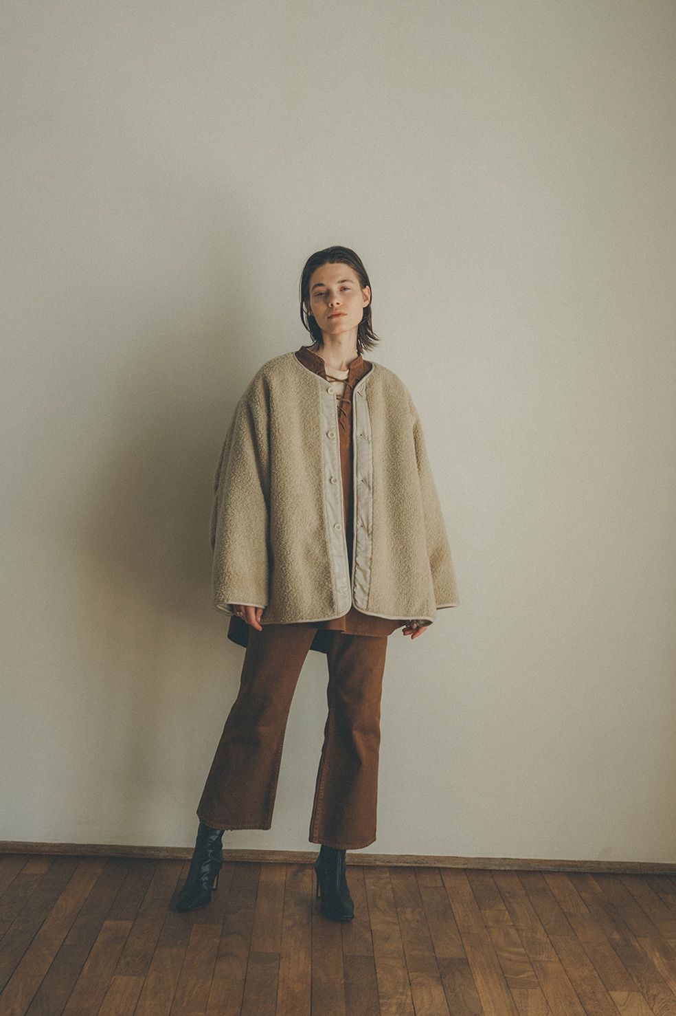 CLANE - リバーシブルボアジャケット - 21-22AW REVERSIBLE MILITARY BOA JACKET IVORY |  ADDICT WEB SHOP