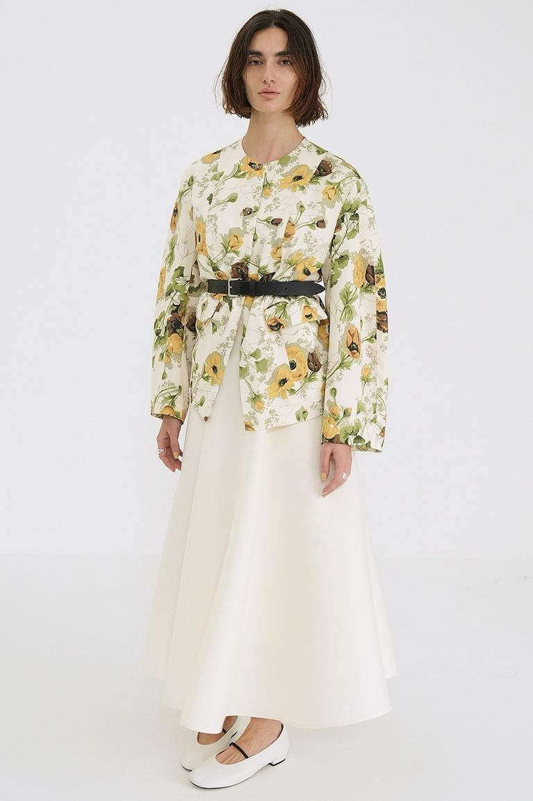 CLANE - フラワーリボントップス - SCARF FLOWER RIBBON TOPS | ADDICT 