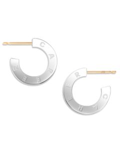 【両耳用】 フープ ピアス-  CHANSON 501（WH）