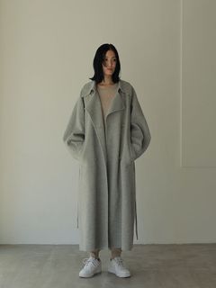 リバートレンチコート  - GREY