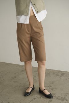 ローウエストハーフパンツ - LOW WAIST HALF PANTS - CAMEL
