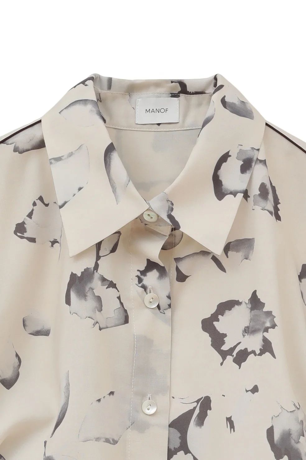 マノフ / MANOF フラワーシャツ - BLURRED FLOWER SHIRTS - WHITE MANOF - フラワーシャツ - BLURRED FLOWER SHIRTS - WHITE