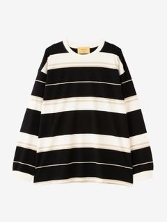 SEVEN BY SEVEN / BORDER TEE L/S - BLACK