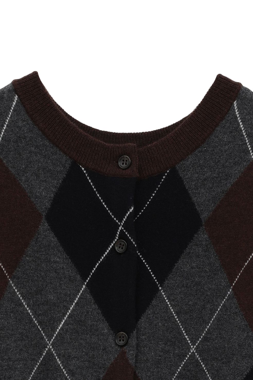 アレンジニットトップス - ARRANGE KNIT TOPS BROWN