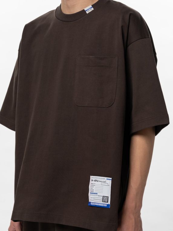 ヘビーウェイトジャージー ハーフスリーブTシャツ - Heavy Weight Jersey Half-sleeve T-shirt (BROWN))