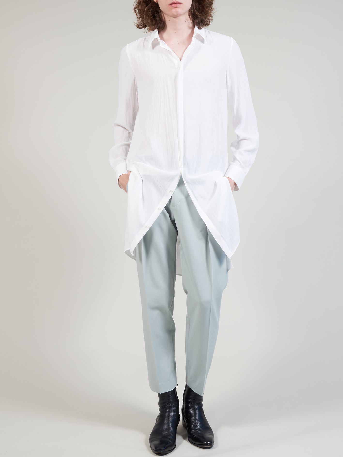 T/Rライトギャバ 2タックパンツ - 2 Tuck Pants - MINT GREEN