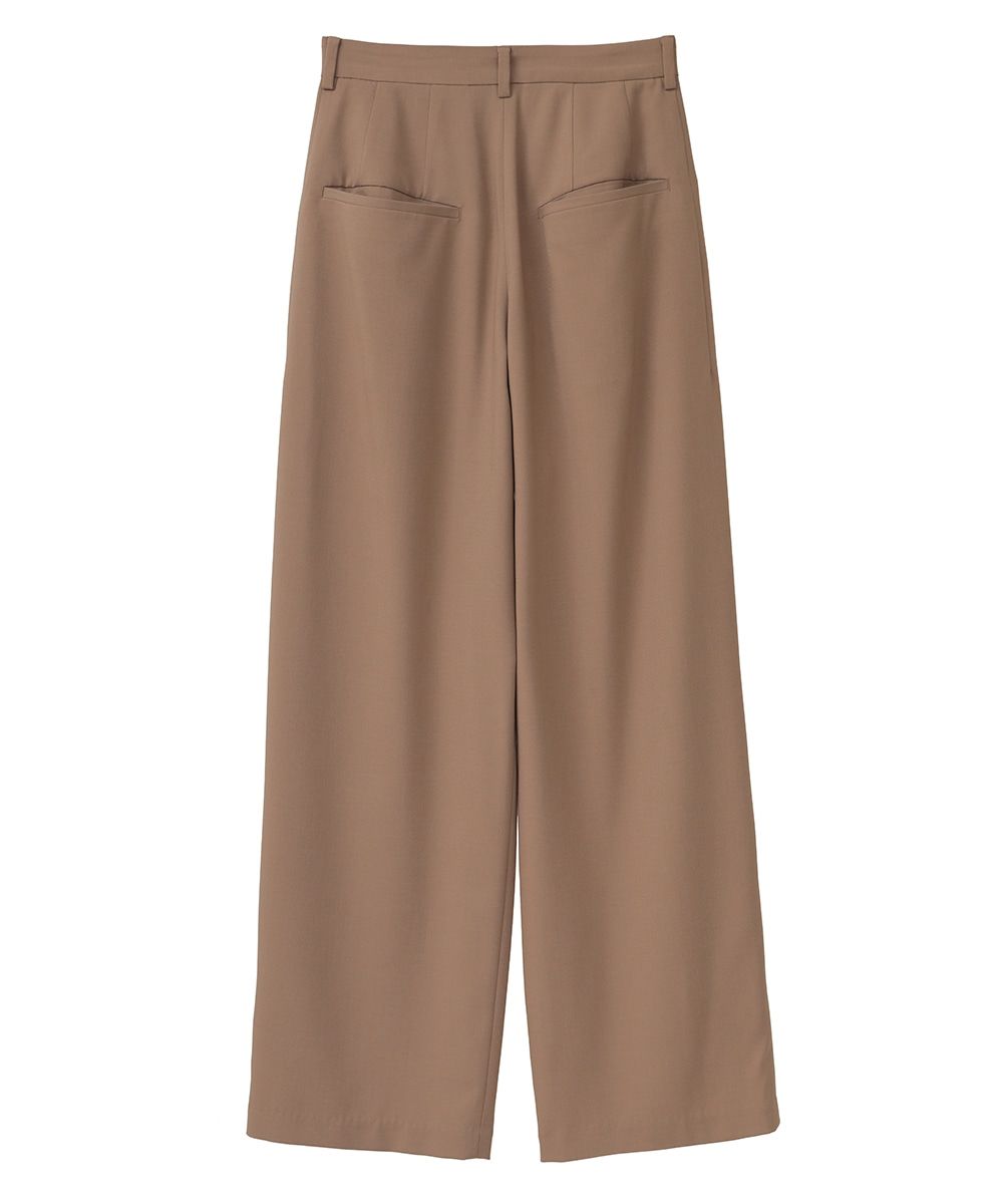 ベーシックタックパンツ - BASIC TUCK PANTS - BEIGE