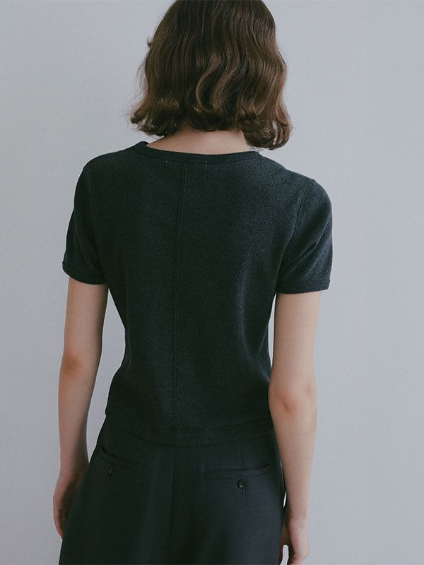 コンパクトフライスTee / カットソー  (CHARCOAL)
