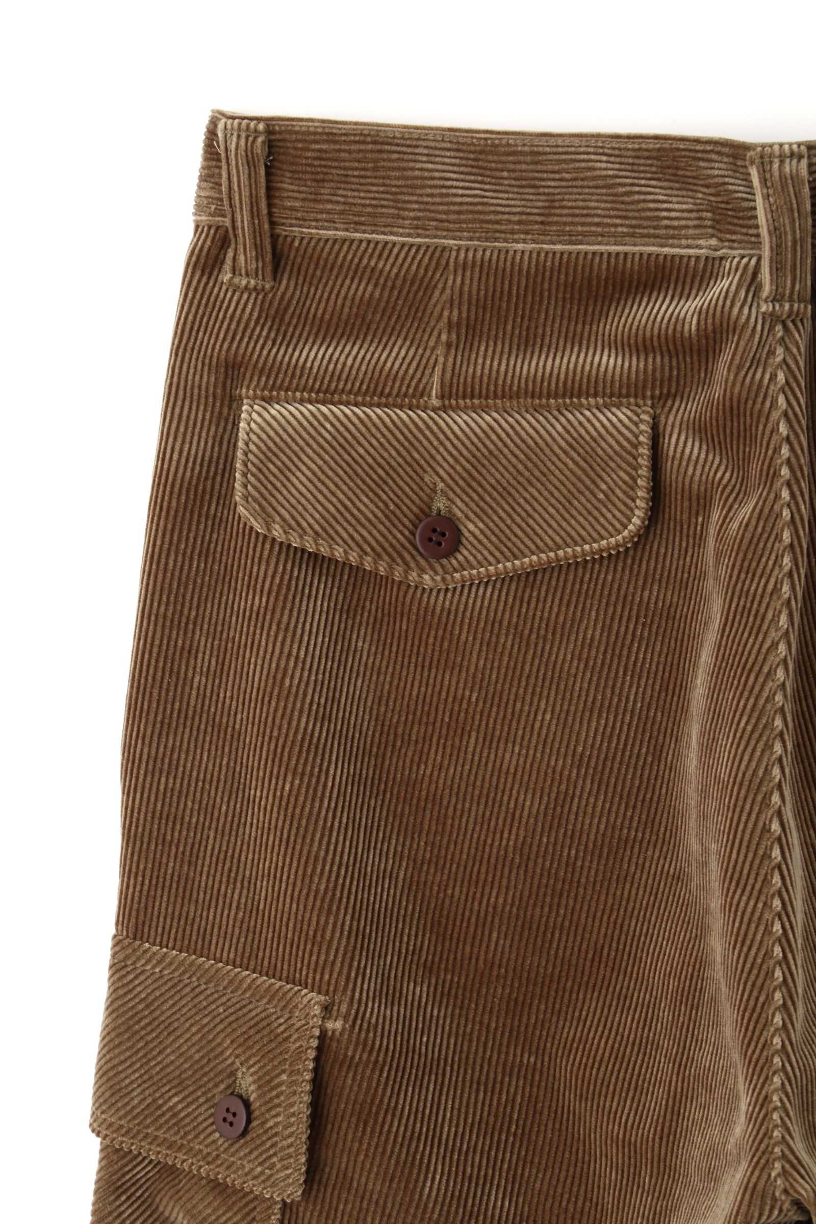 【23-24AW】 コーデュロイ カーゴ パンツ - CARGO PANTS CORDYROY - BEIGE