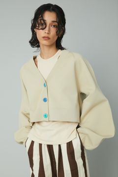 ショートカーディガン - Short cardigan- BEG