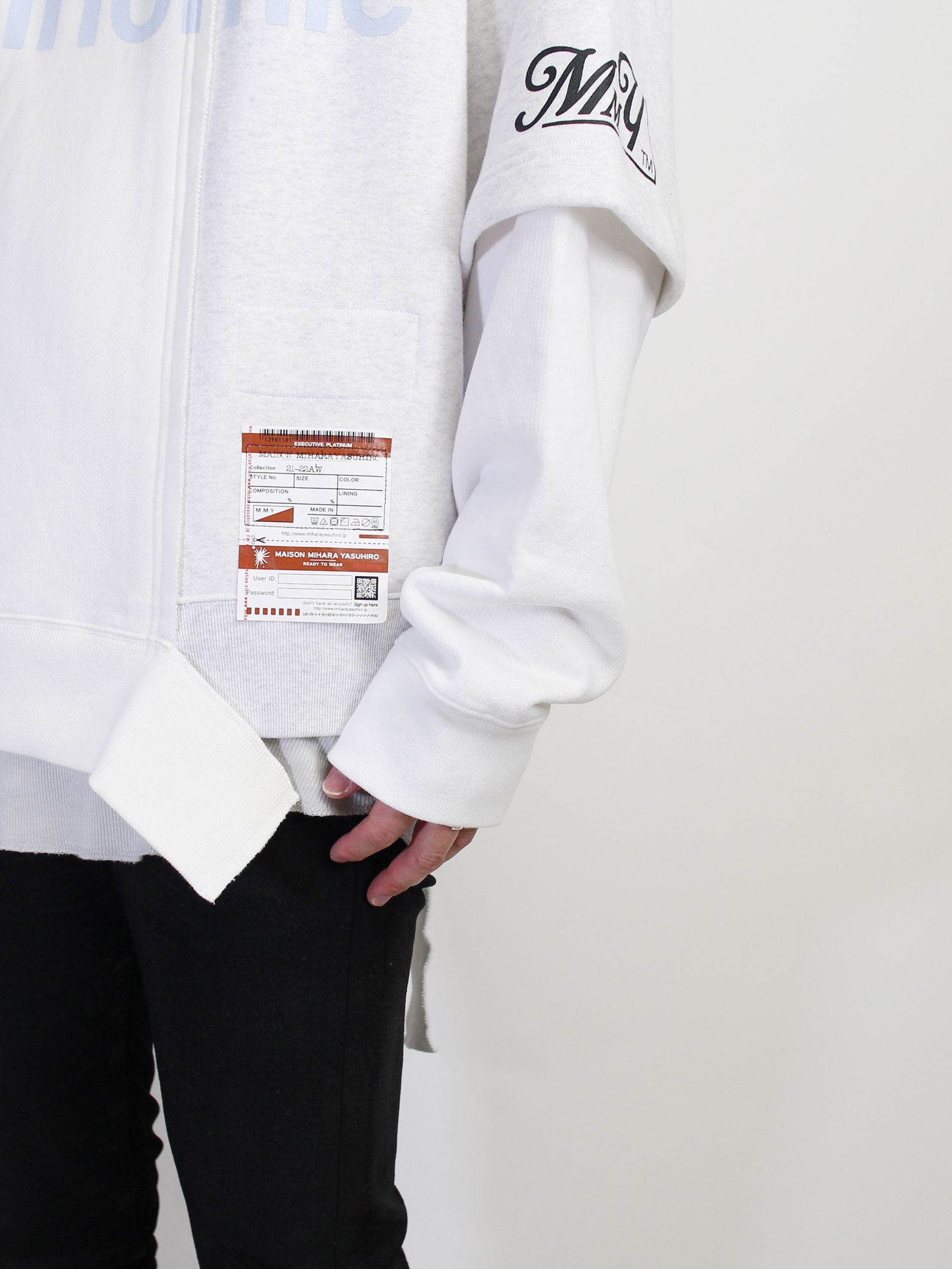 コンバインドフーディ - Combined  hoodie WHITE