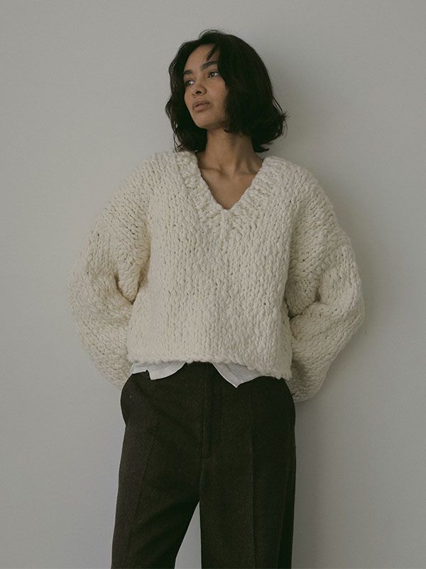 2wayハンドニットカーディガン (OFF WHITE)