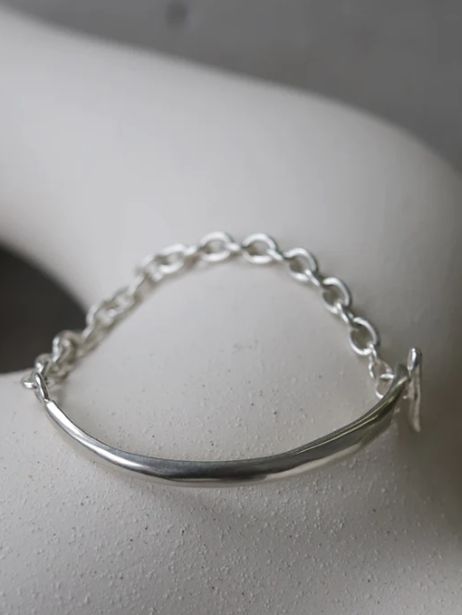 カフチェーンブレスレット シンプル デザイン ユニセックス アクセサリー