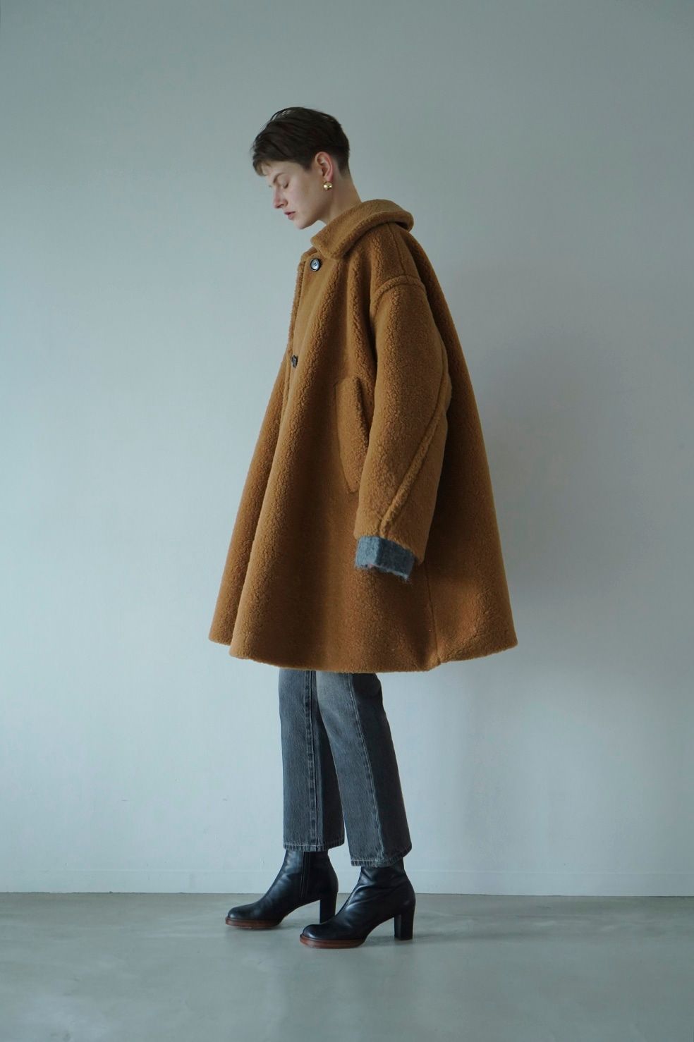 CLANE   ボリューム フレア ボア コート   VOLUME FLARE BOA COAT