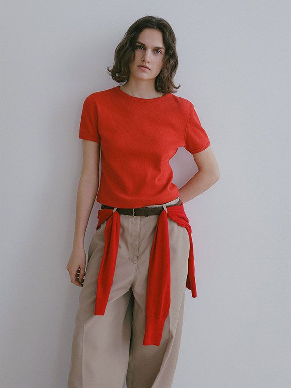 コンパクトフライスTee / カットソー  (RED)