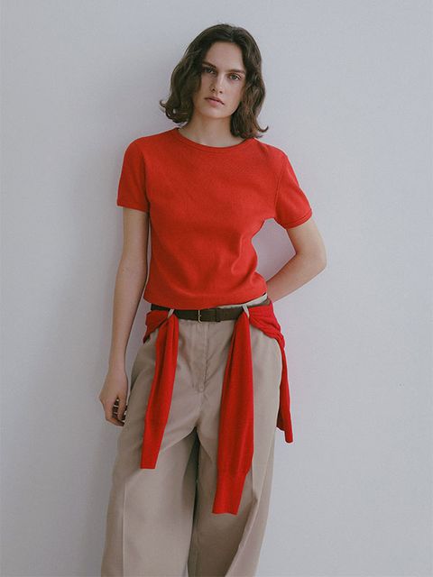 コンパクトフライスTee / カットソー  (RED)