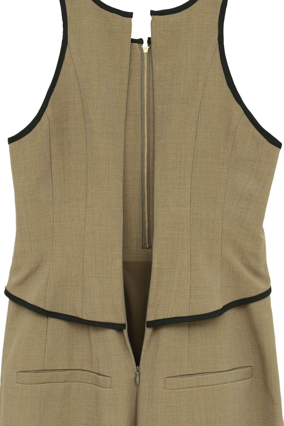 ビスチェレイヤードオールインワン -  BUSTIER LAYERED ALL IN ONE （BROWN）
