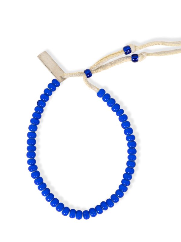 GLASS BEADED BRACELET- グラスビーズブレスレット - BLUE