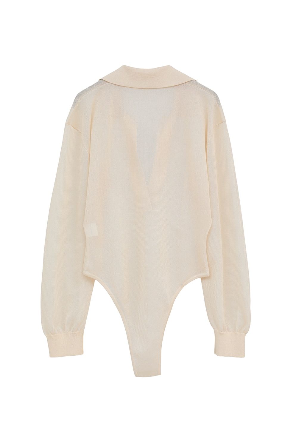 スキッパー ニット ボディスーツ - SKIPPER KNIT BODYSUITS (IVORY)