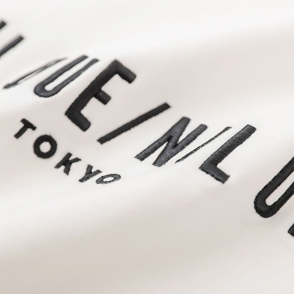 ロングスリーブ刺繍カットソー - LONG SLEEVE EMBROIDERY TEE - Off White