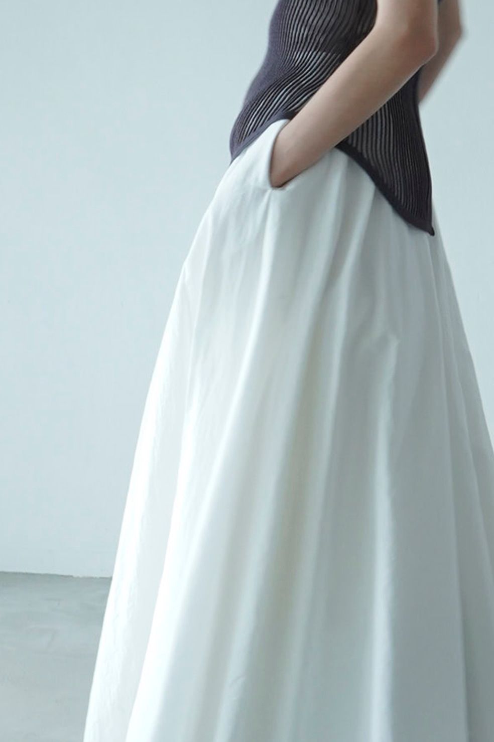 CLANE - ボリューム マキシ スカート - VOLUME MAXI SKIRT