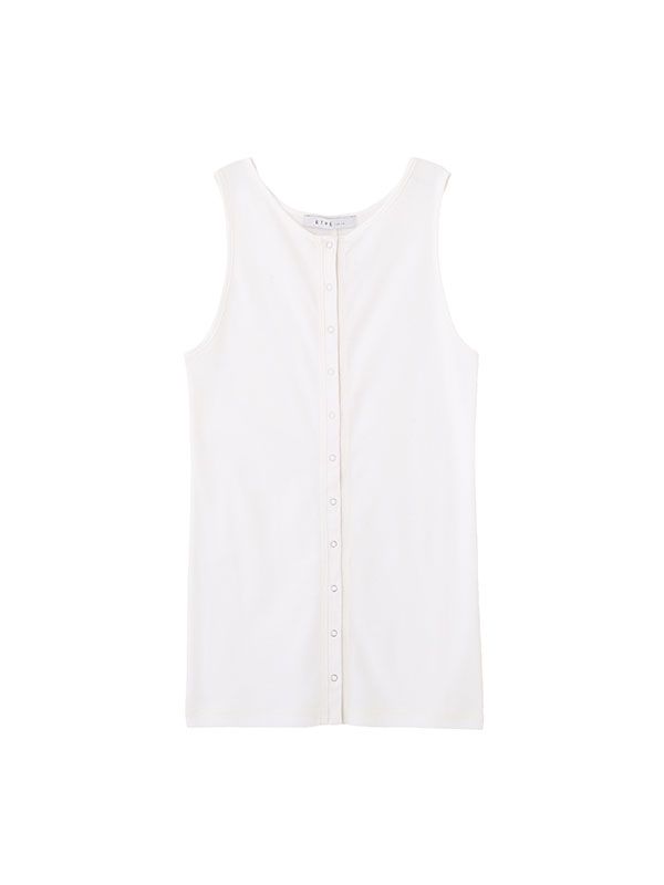 リングドットフライスタンクトップ （WHITE）