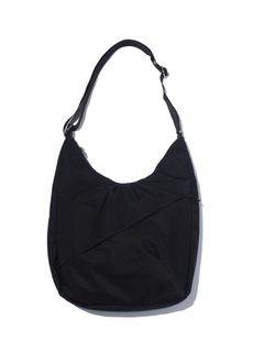 テクスチャード ツイル ショルダー トートバッグ  / TEXTURED TWILL SHOULDER TOTE （BLACK)