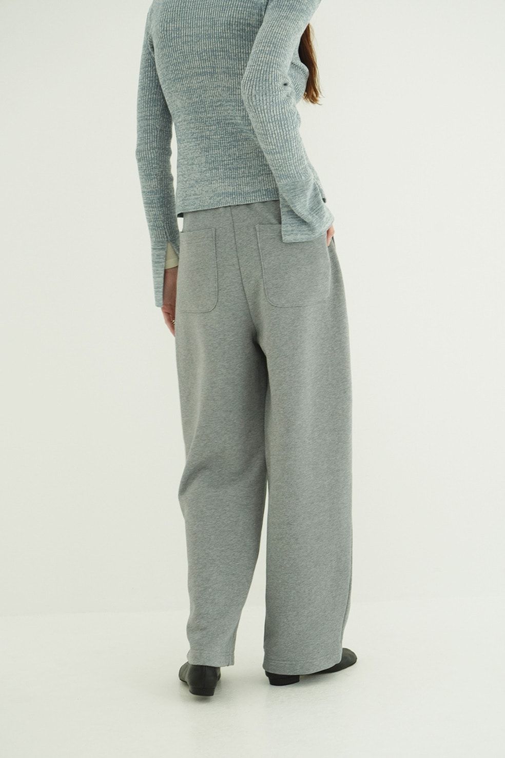 ツータック スウェットパンツ - TWO TUCK SWEAT PANTS (GREY)