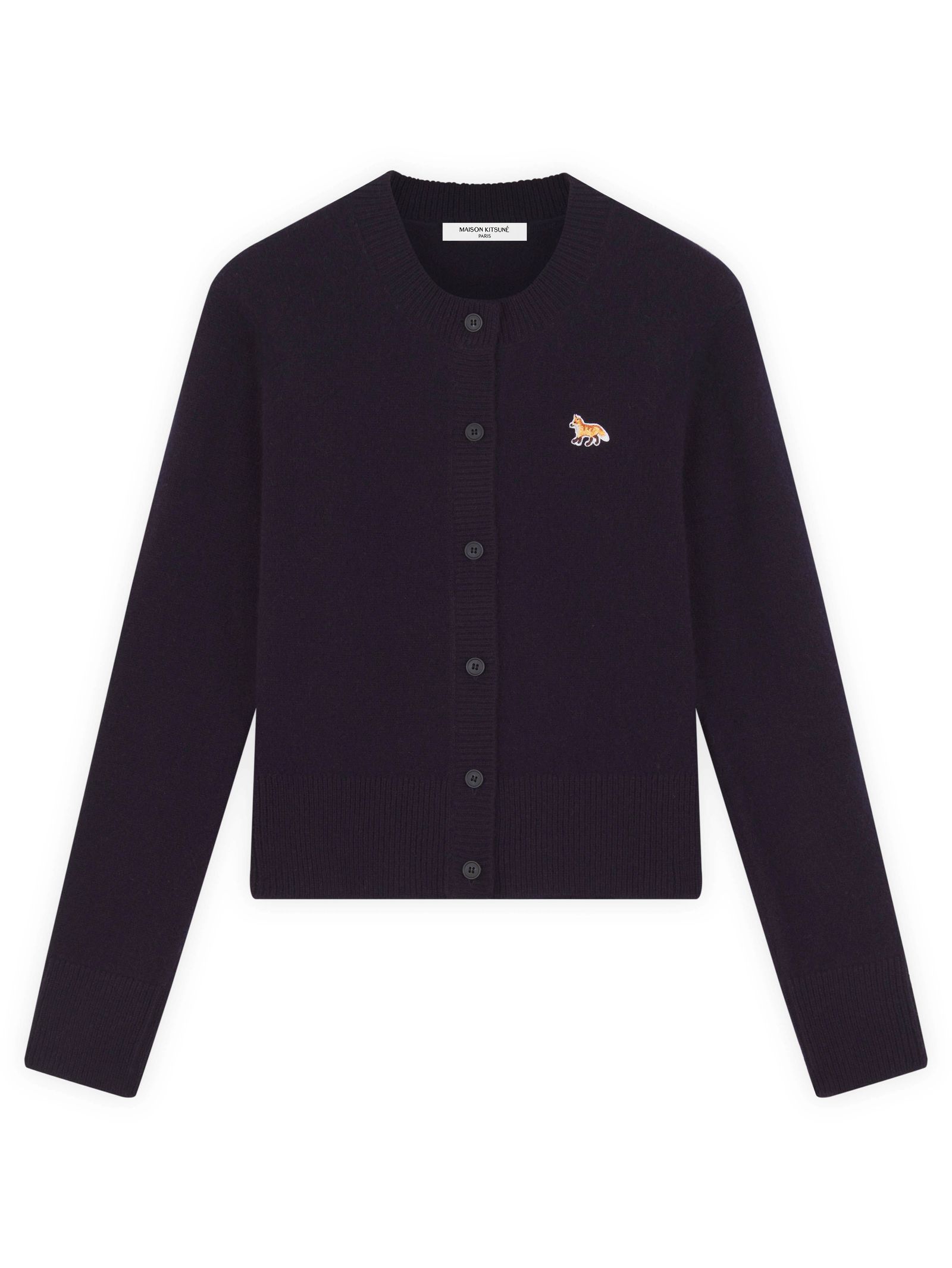 【レディース】 ベビーフォックスパッチ  カーディガン -BABY FOX PATCH FITTED CARDIGAN NAVY
