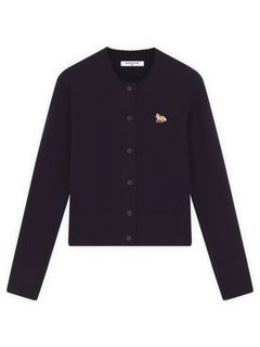 【レディース】 ベビーフォックスパッチ  カーディガン -BABY FOX PATCH FITTED CARDIGAN NAVY