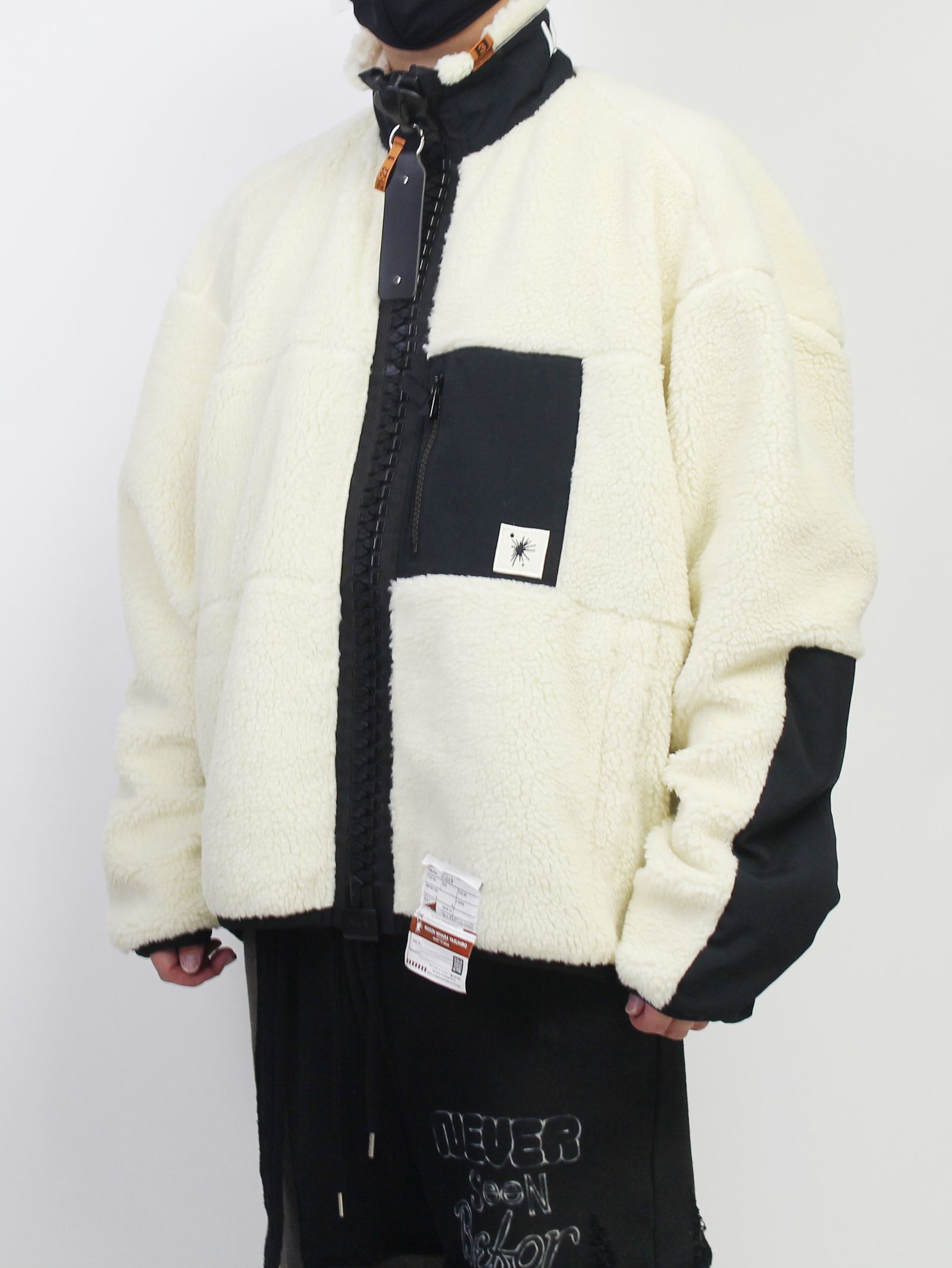 Maison MIHARA YASUHIRO - Wide Back Boa Blouson White - ボア