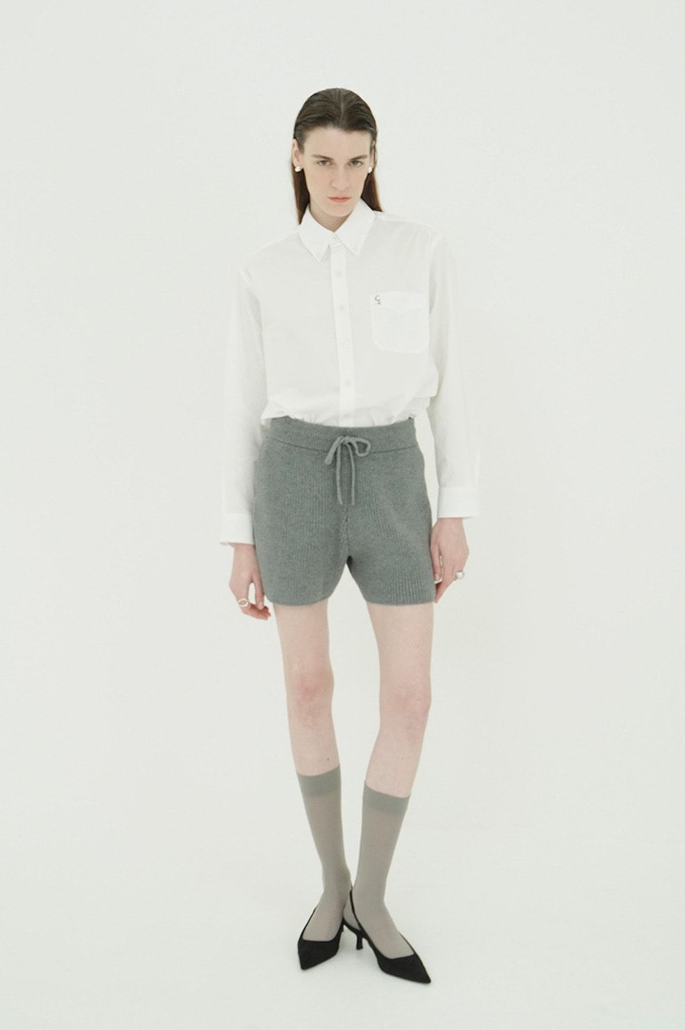 【26AW】 ロゴボタンダウンベーシックシャツ -   LOGO BUTTON-DOWN BASIC SHIRTS （WHITE）