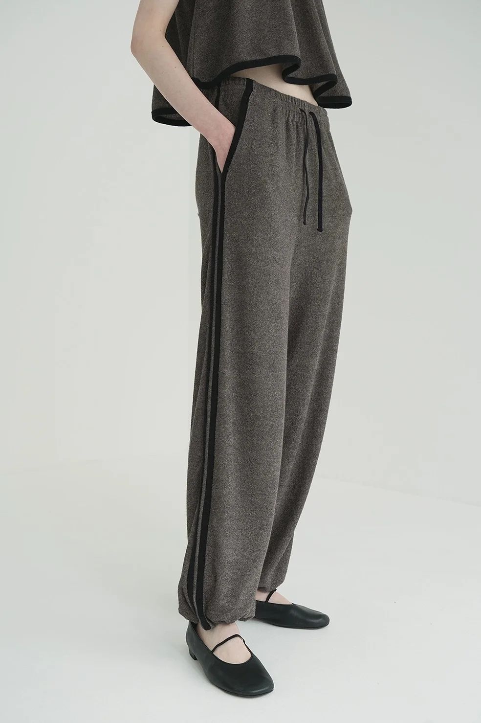 新品未使用　CLANE PILE LINE PANTS ブラウン CLANE - パイルラインパンツ - PILE LINE PANTS - BROWN