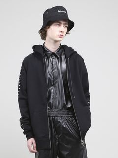 GalaabenD - メジャー裏毛ジップアップパーカー - Studs Zip Up Hoodie