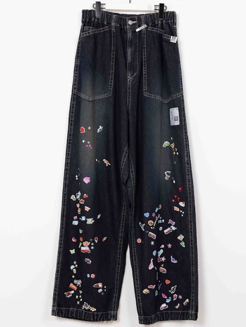 ベイカーデニムパンツ  - BAKER JEANS W STICKER - INDEGO