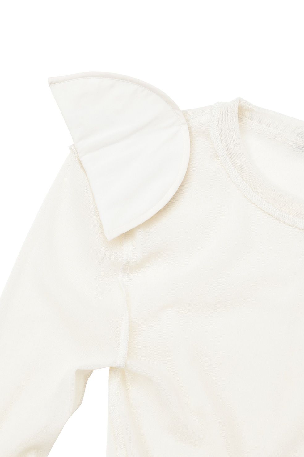 チュールフロッキーコンパクト トップス - FLOCKY FORM TIGHT TOPS (WHITE)