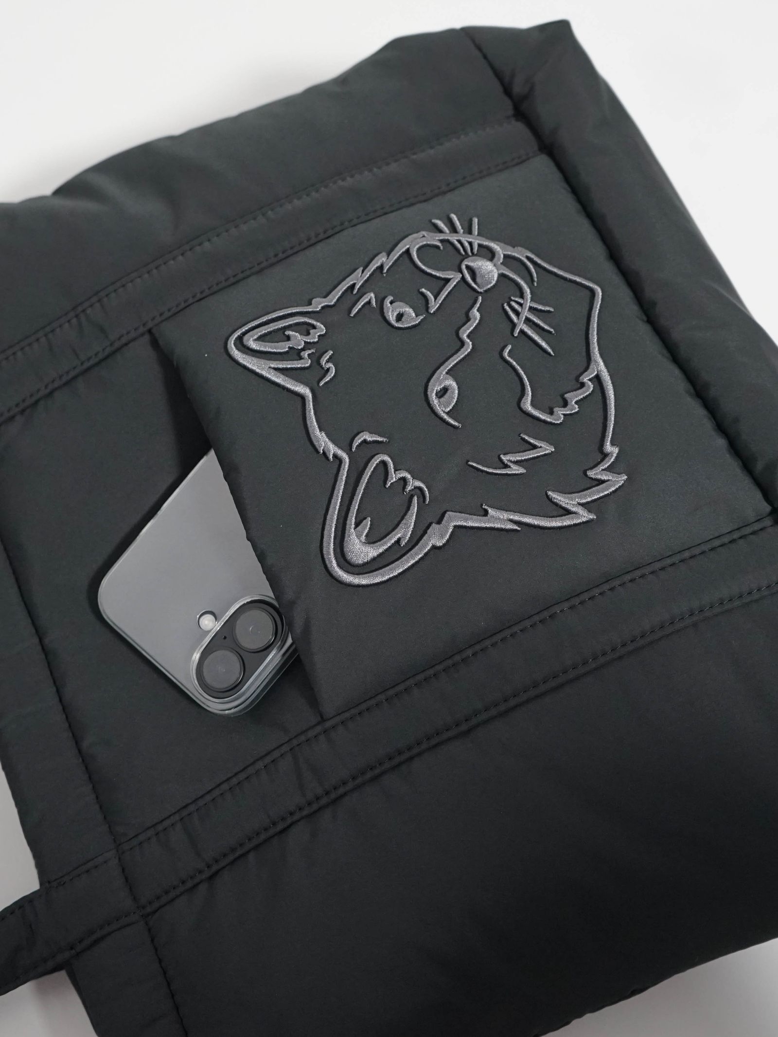 パファーナイロン トートバッグ - FOX HEAD PUFFER MEDIUM TOTE 【ユニセックス】