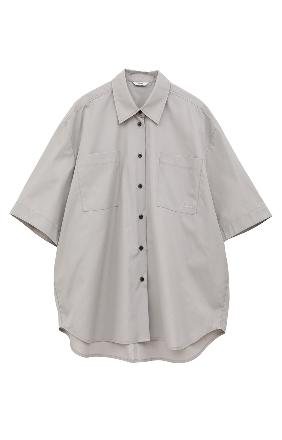 CLANE - ヒュージーシャツ - HALF SLEEVE HUGE SHIRTS WHITE