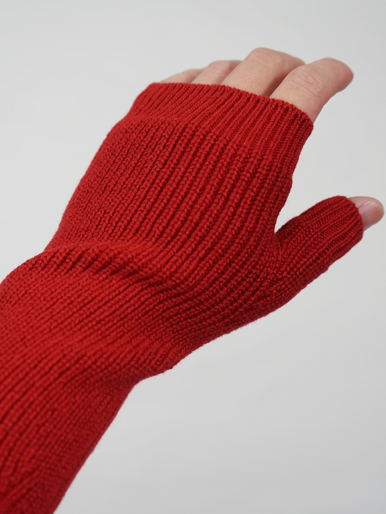 ニットグローブ / 手袋 -  KNIT GROVE - RED