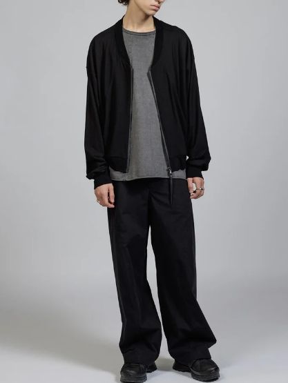 ジップブルゾン - Jersey Zip Blouson A / BLACK